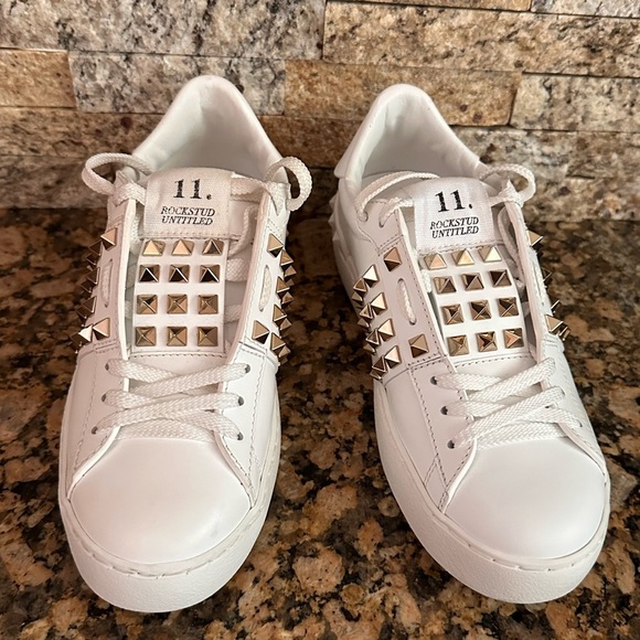 VALENTINO GARAVANI- Rockstud Sneakers - Picture 4 of 9